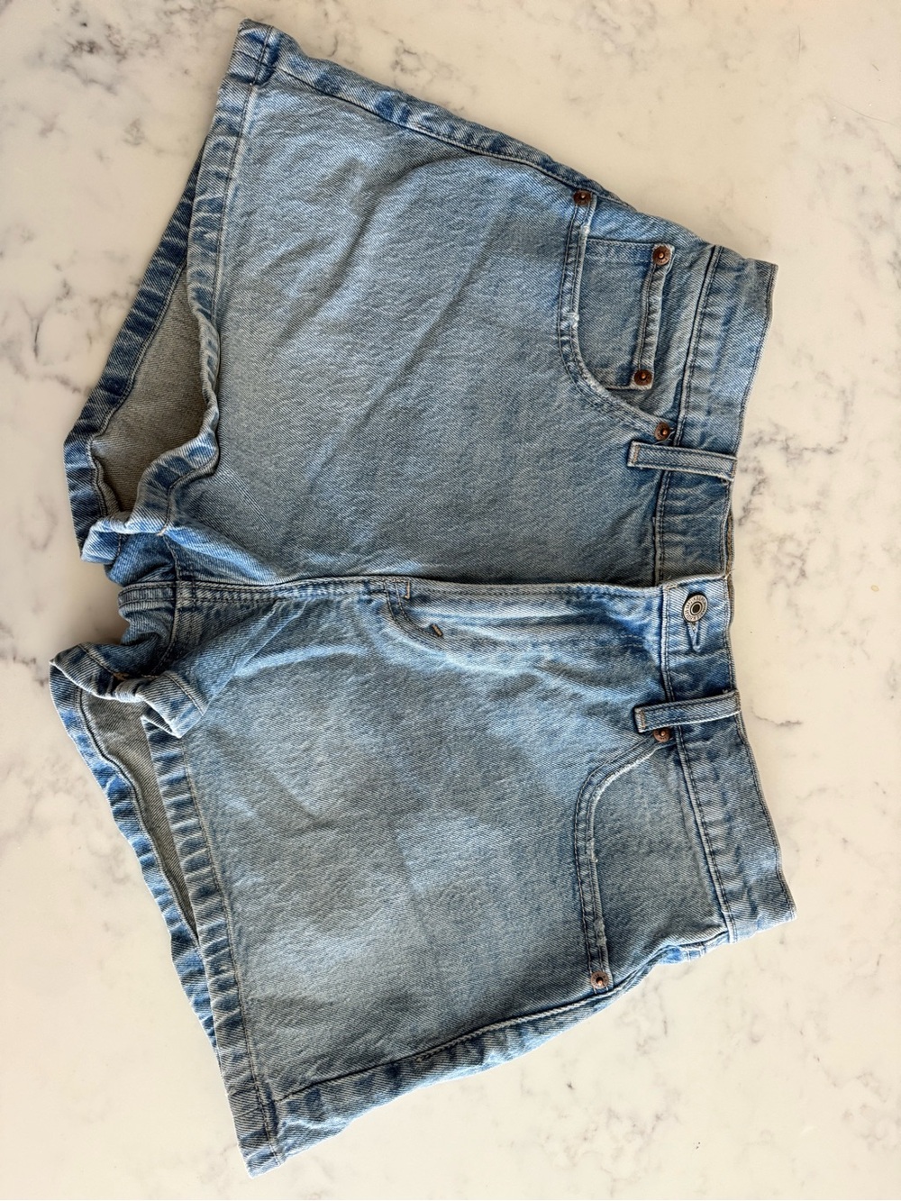 Light Blue Denim Women's Shorts - Classic Casual Style